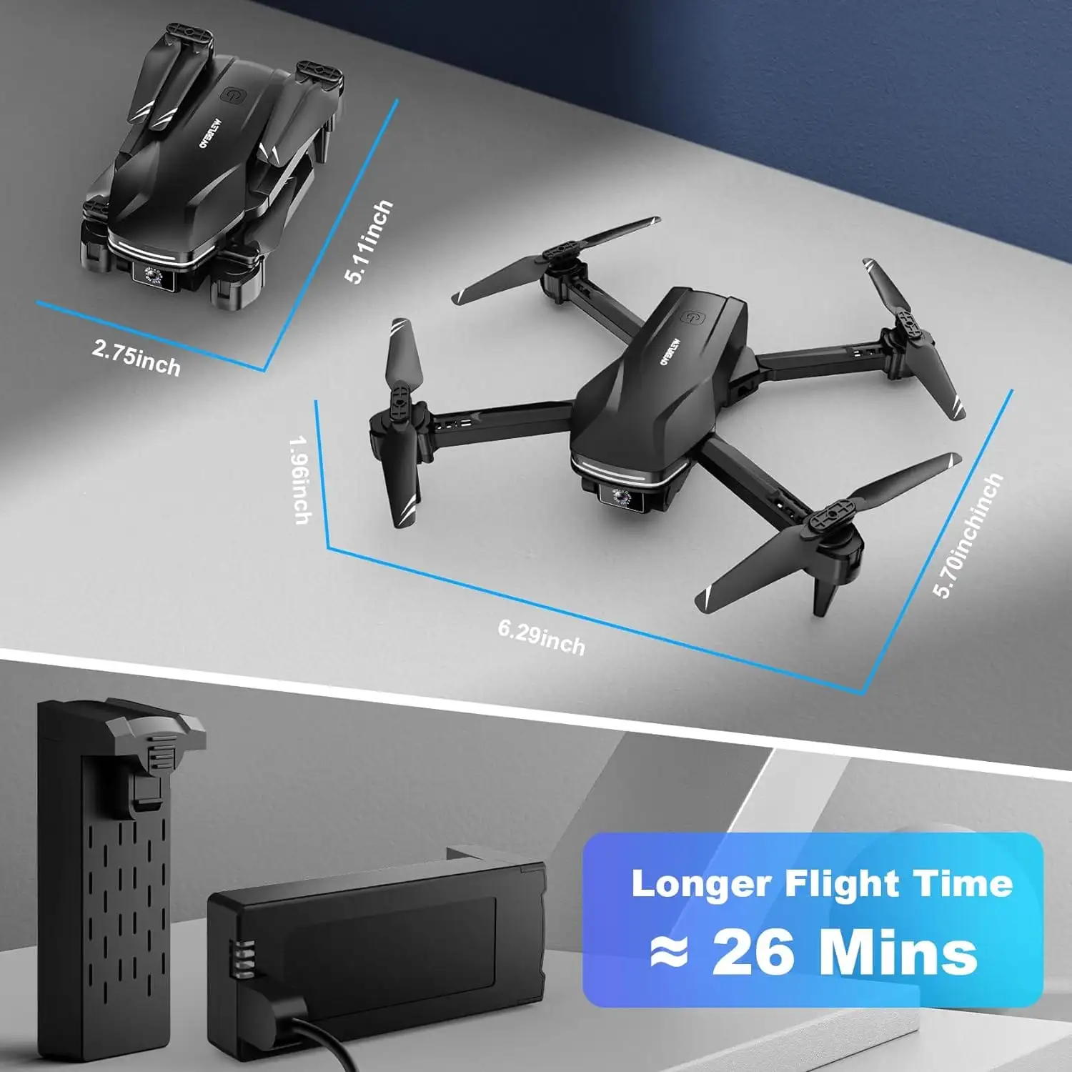 Velcase Drone with Camera 1080P HD FPV Foldable Drone - 713nmdkem7l._ac_sl1500_